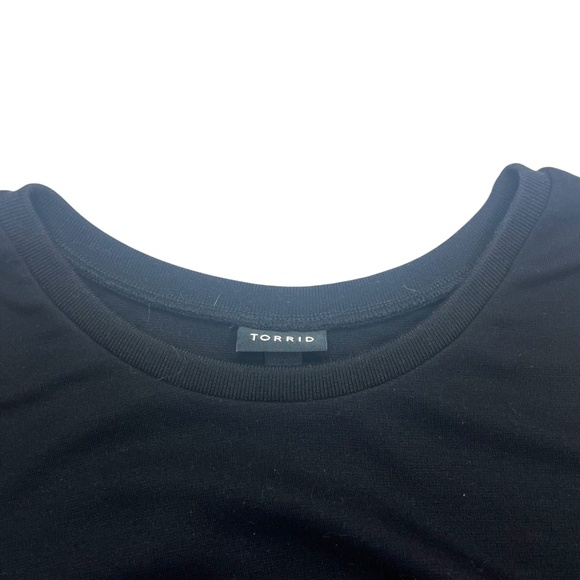 Torrid Black Floral Embroidered Sweatshirt - Picture 11 of 12